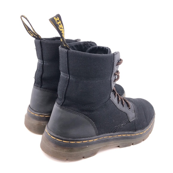 Dr. Martens Combs Poly Black Combat Boots 9 - Picture 5 of 14
